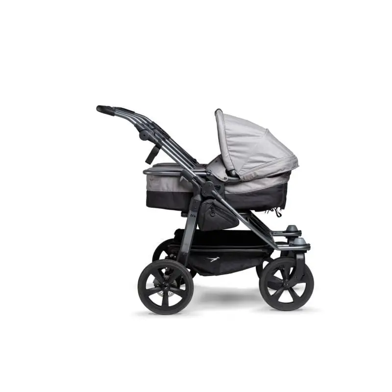 triple stroller with infant car seat TFK Triple Travel System + 3 x Pixel PRO Car Seats