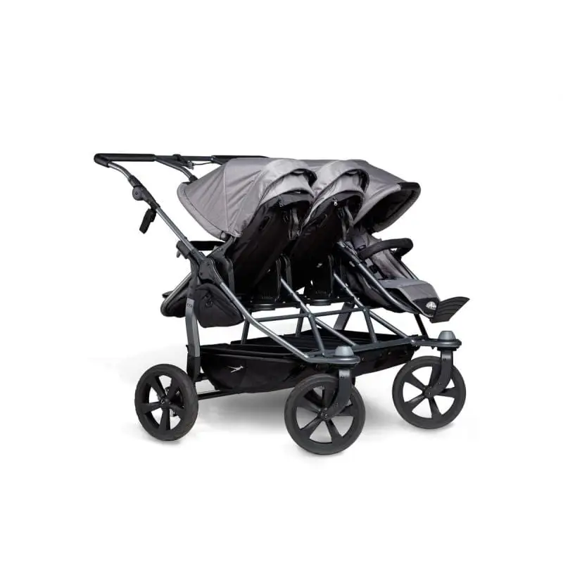 travel system triplet stroller TFK Triple Travel System + 3 x Pixel PRO Car Seats