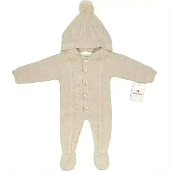 Not specified Unisex Baby Beige Pram Suit