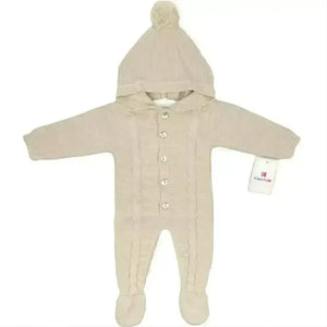 Not specified Unisex Baby Beige Pram Suit