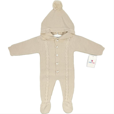 Unisex Baby Beige Pram Suit