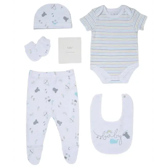 Unisex Baby Clothing & Baby Memory Book 6 Piece Set General rock a bye baby