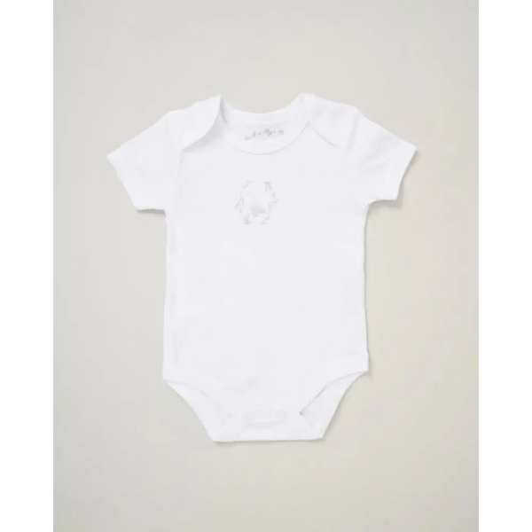 Unisex Baby Duck 5 Piece Layette Set – White & Grey