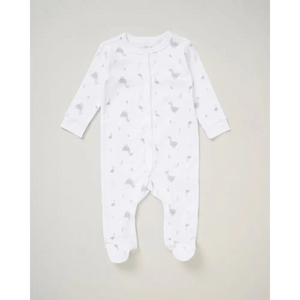 Unisex Baby Duck 5 Piece Layette Set – White & Grey