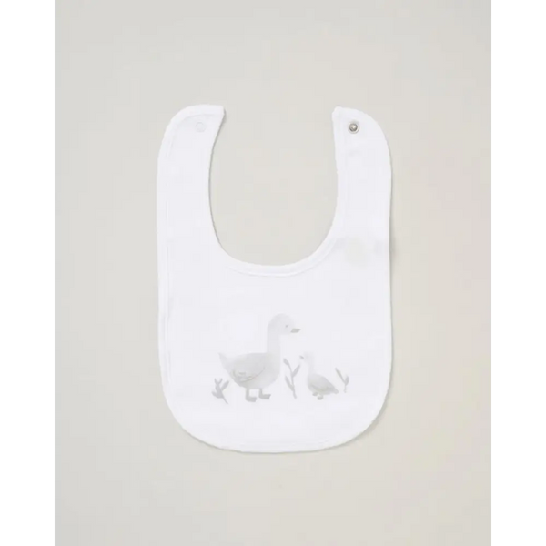 Unisex Baby Duck 5 Piece Layette Set – White & Grey