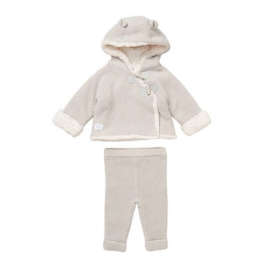 rock a bye baby General Unisex Baby Grey 2PC Sherpa Lined Jacket & Pants