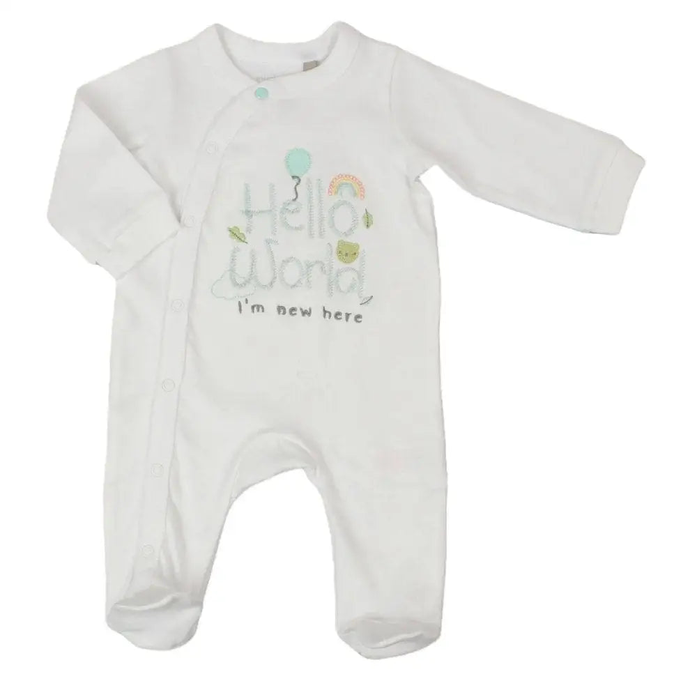 Unisex Baby Grow I am new here Watch Me Grow