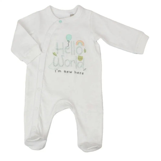 Unisex Baby Grow I am new here Watch Me Grow