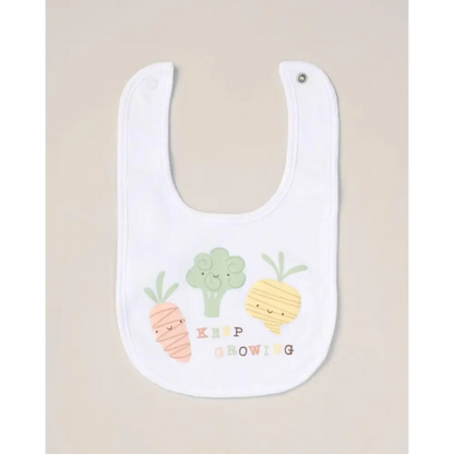 Unisex Baby “Keep Growing” 5 Piece Layette Set – White