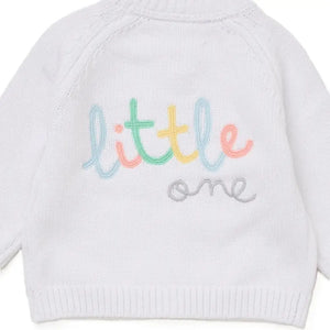 Unisex Baby Knitted Cardigan - Little One rock a bye baby