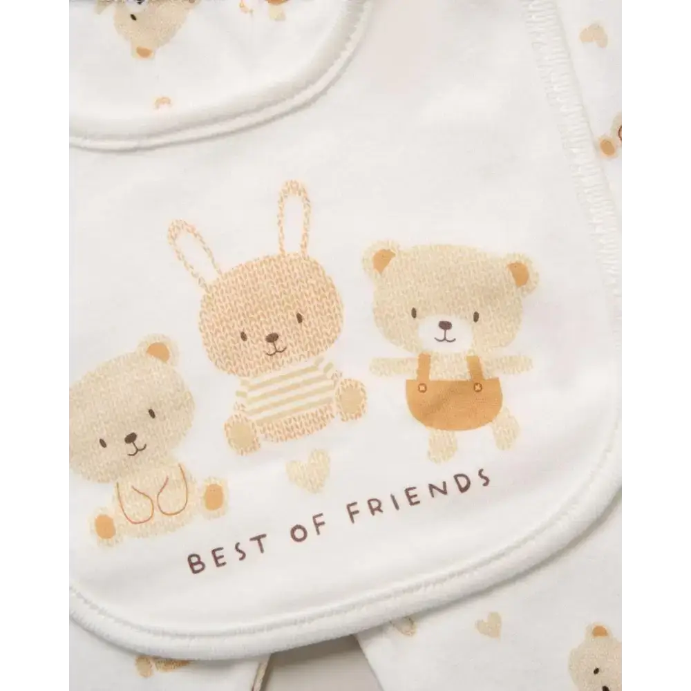 Unisex Baby Layette Set with Bears Design and Memory Book rock a bye baby