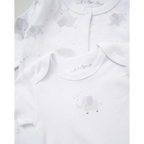 Unisex Baby “Little One Elephant” 5 Piece Layette Set – White & Grey