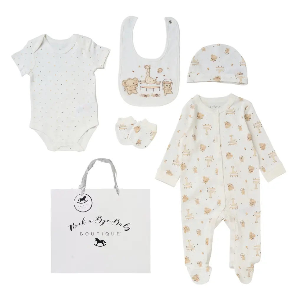Unisex Baby ’Play Time’ 5 Piece Layette Set