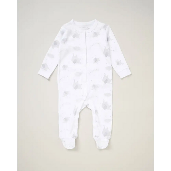 Unisex Baby White & Grey Elephants 5 Piece Set
