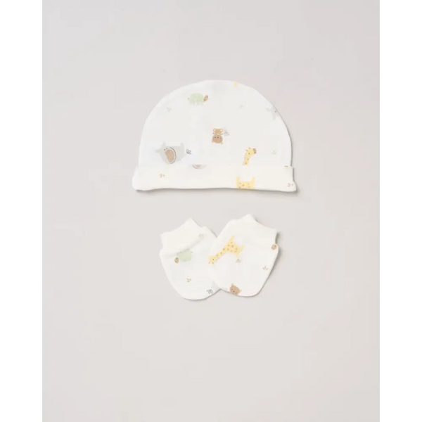 Unisex ’Hello Baby Safari’ 5 Piece Layette Set