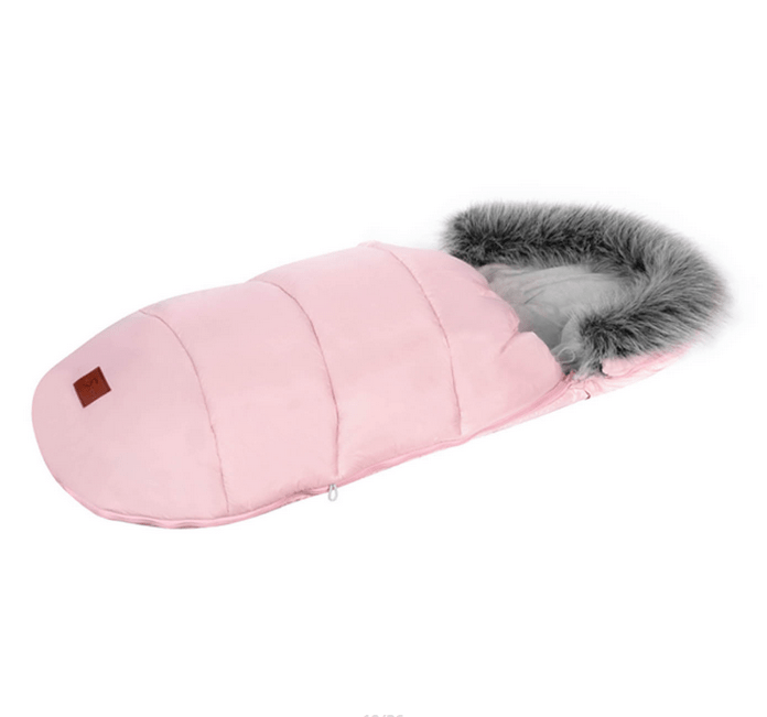 Universal Pushchair Footmuff & Liner in Pink with Faux Fur Trim  Baby Boutique UK   