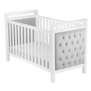 Velvet Luxury Deluxe Chesterfield Style Padded Cot Bed Babymore