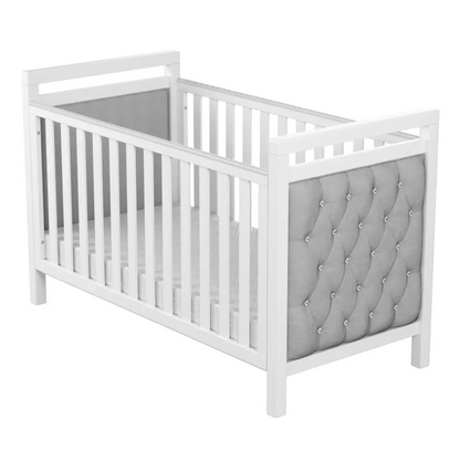 Velvet Luxury Deluxe Chesterfield Style Padded Cot Bed  Babymore   