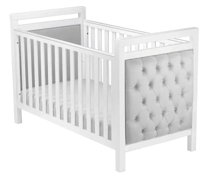 Velvet Luxury Deluxe Chesterfield Style Padded Cot Bed Babymore