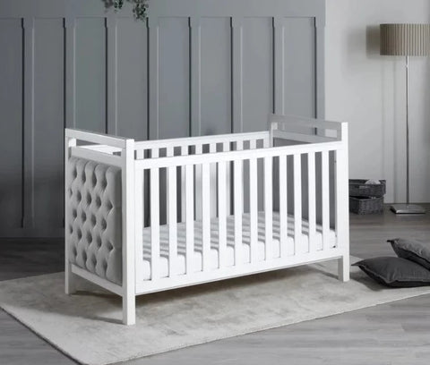 Velvet Luxury Deluxe Chesterfield Style Padded Cot Bed