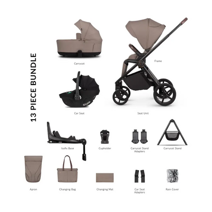 Venicci Claro 2 Almond 4-in-1 Travel System UK | Isofix & Home Stand
