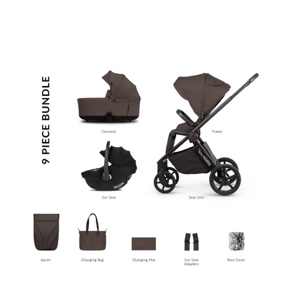 Venicci Claro 2 Chocolate 3-in-1 Travel System UK | With Tiago Car Seat