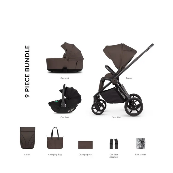 Venicci Claro 2 Chocolate 3-in-1 Travel System UK | With Tiago Car Seat