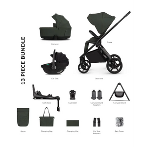 Venicci Claro 2 Forest Green 4-in-1 Travel System UK | Isofix & Home Stand