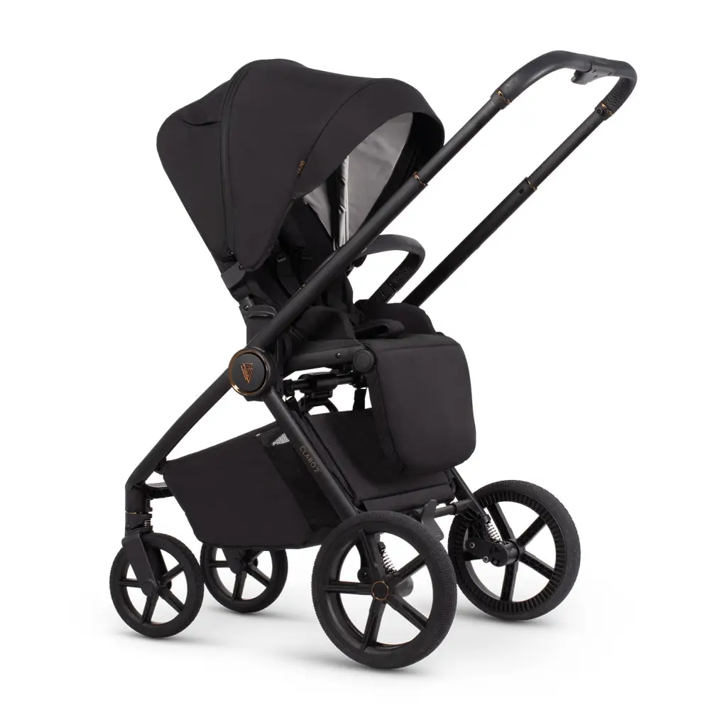Venicci Claro 2 Noir Black 3-in-1 Travel System UK | With Tiago Car Seat