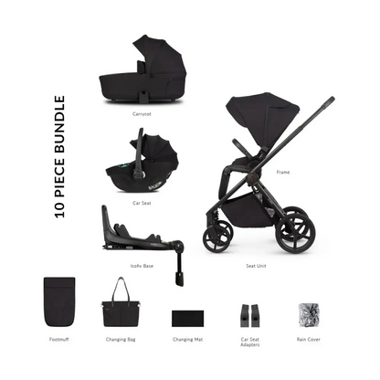 Venicci Claro 3 in 1 including Tiago 360 and Base - Noir General Venicci