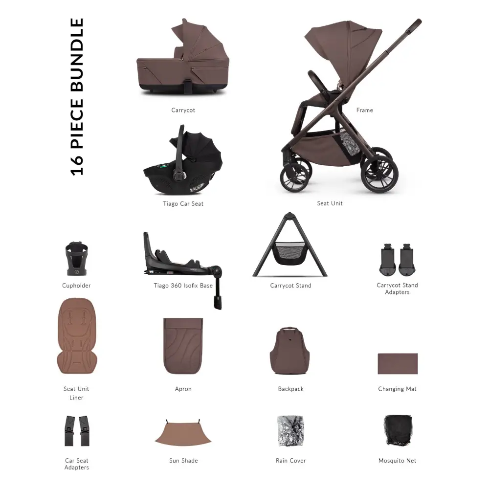 Venicci Tila Noce 4-in-1 Plus with i-Size Car Seat + 360° Base