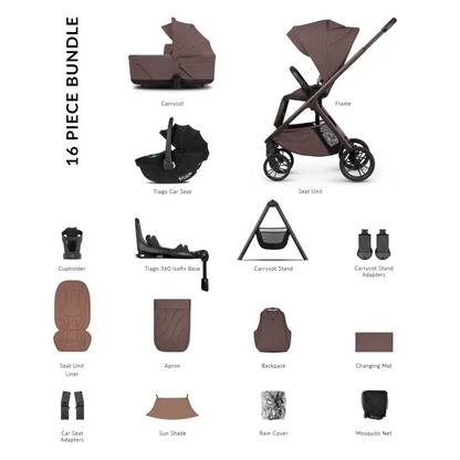 Venicci Tila Noce 4-in-1 Plus with i-Size Car Seat + 360° Base