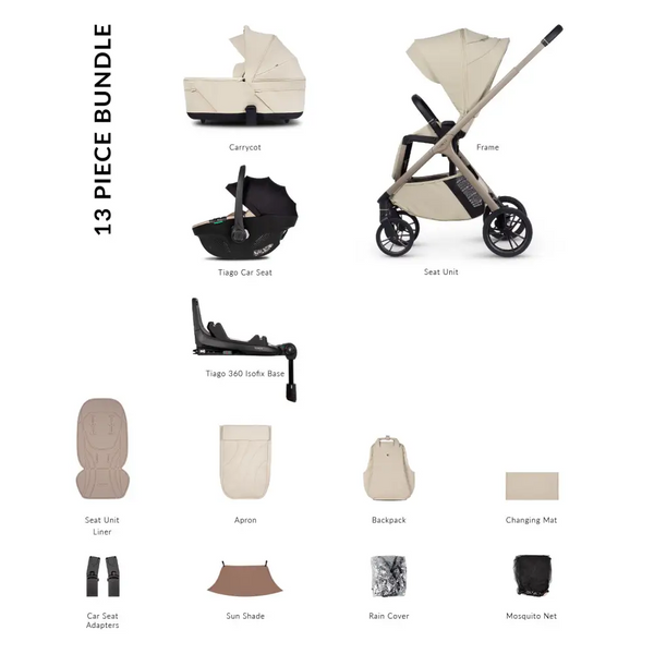Venicci Tila Sabbia 4-in-1 with i-Size Car Seat + 360° Base