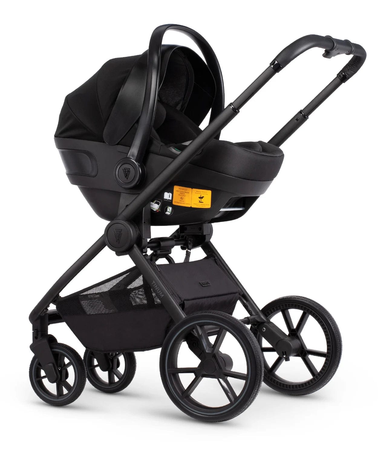 Venicci Tinum Edge 3 in 1 Travel System Plus Isofix Base - Charcoal  Venicci   