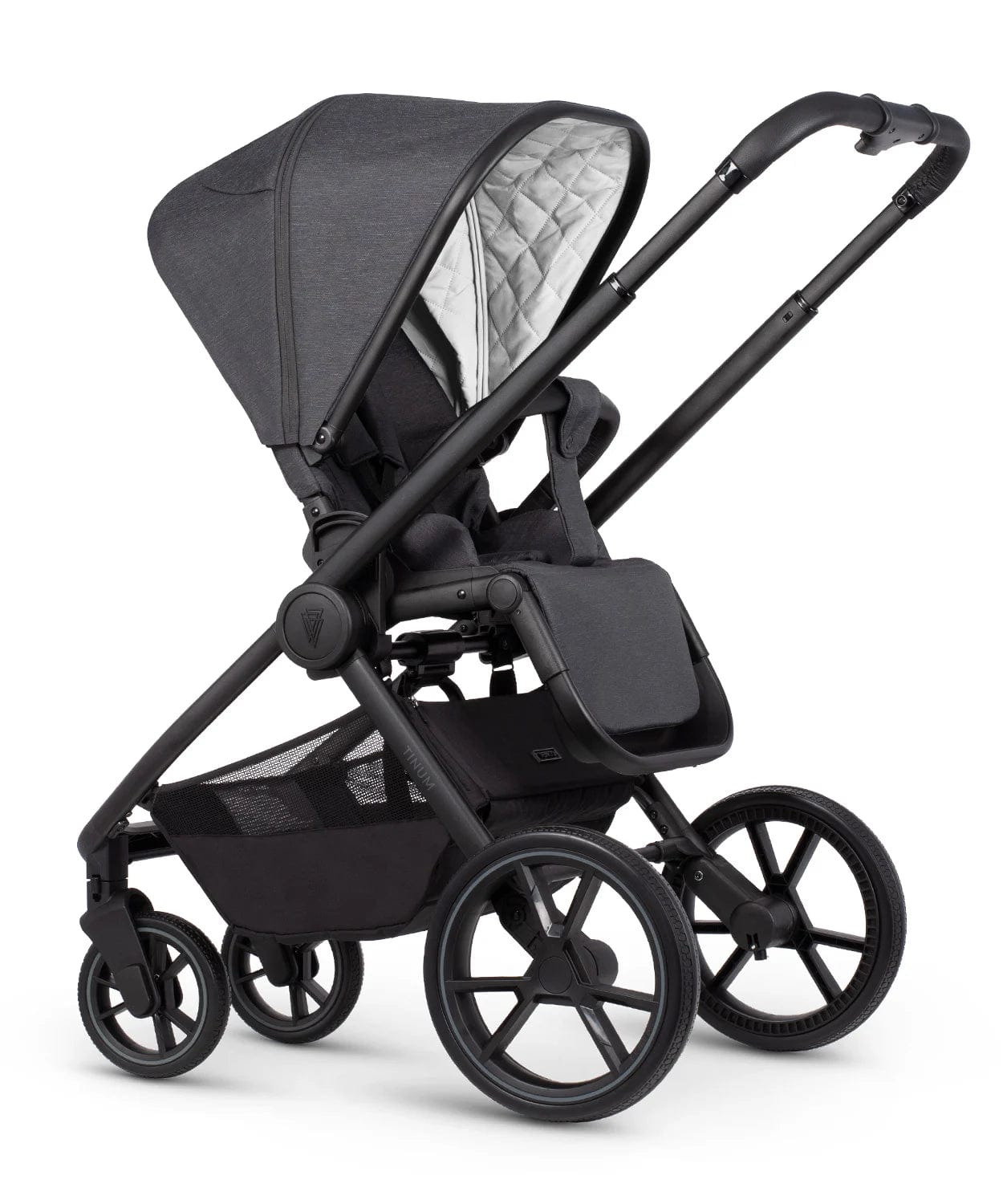 Venicci Tinum Edge 3 in 1 Travel System Plus Isofix Base - Charcoal  Venicci   