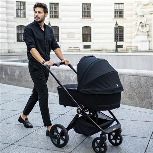 Venicci Tinum Upline All Black Pram 3 in 1 Bundle  Venicci   