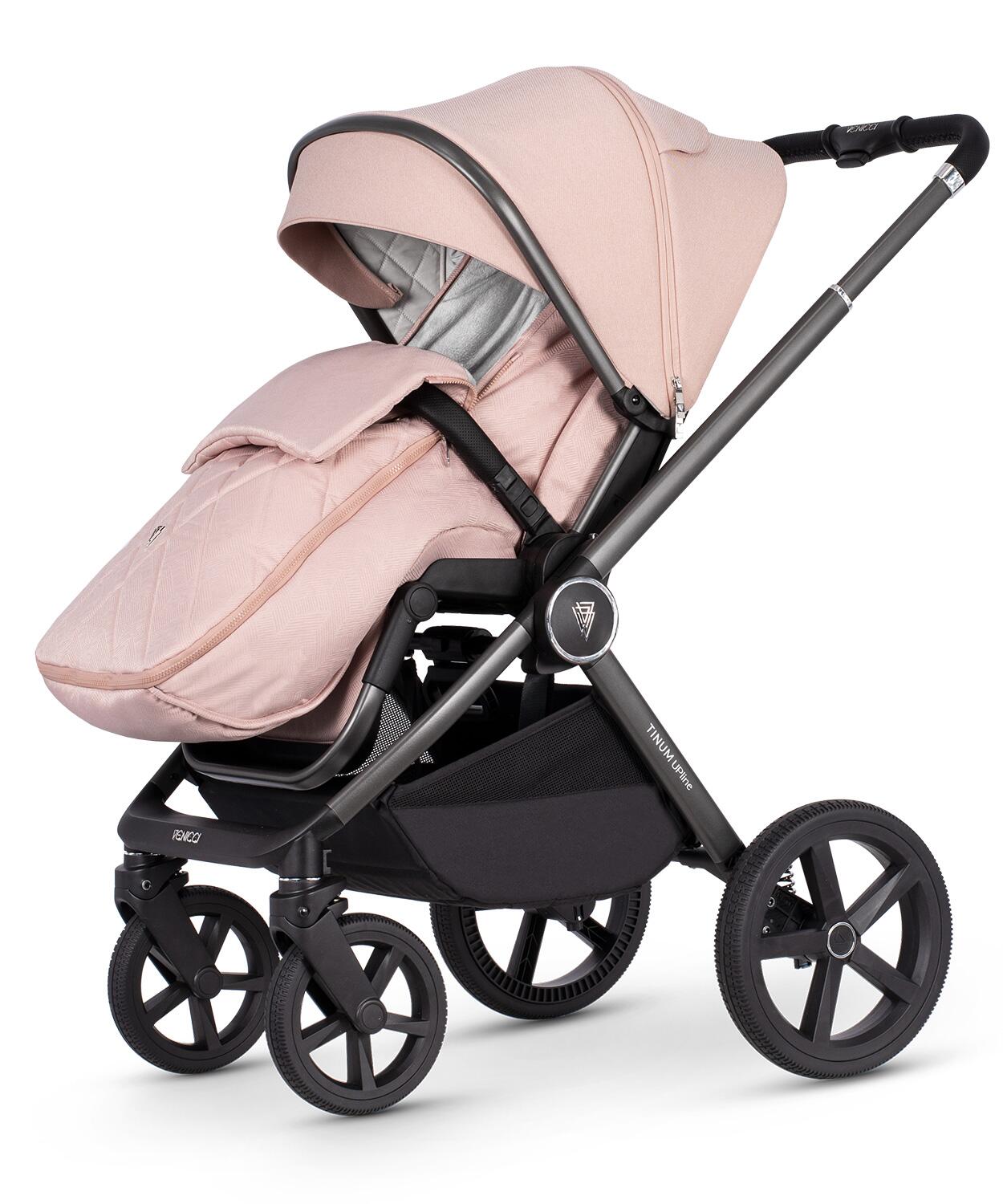 Venicci Tinum Upline Misty Rose Pram 2 in 1 Bundle  Venicci   