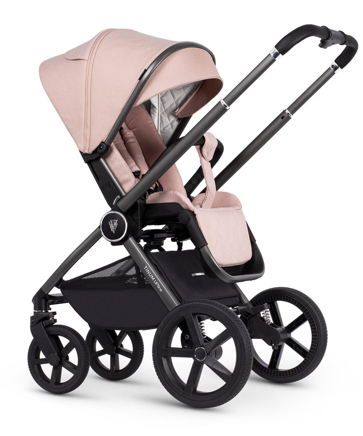 Venicci Tinum Upline Misty Rose Pram 3 in 1 Bundle + Isofix Base  Venicci   