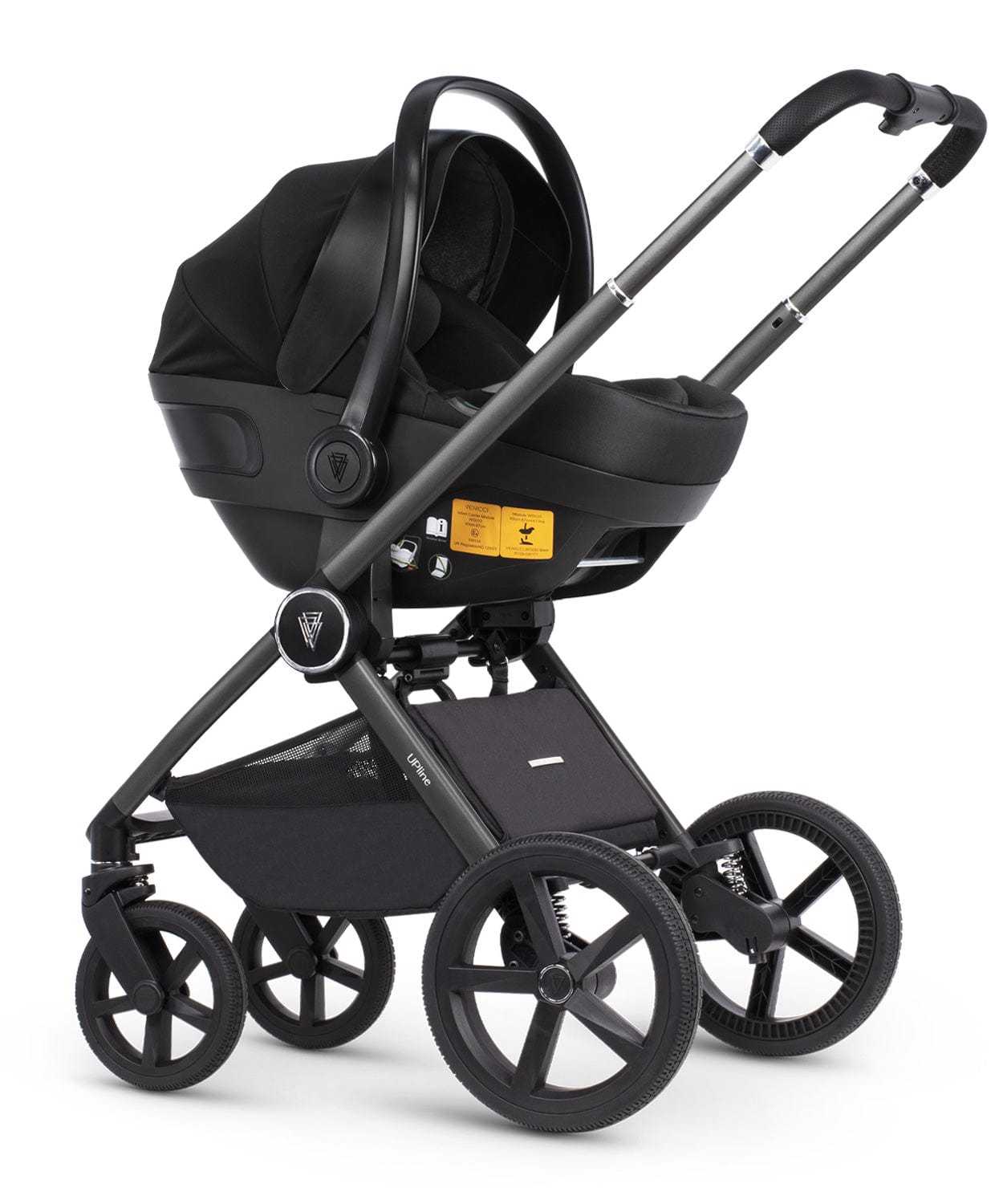 Venicci Tinum Upline Misty Rose Pram 3 in 1 Bundle + Isofix Base  Venicci   