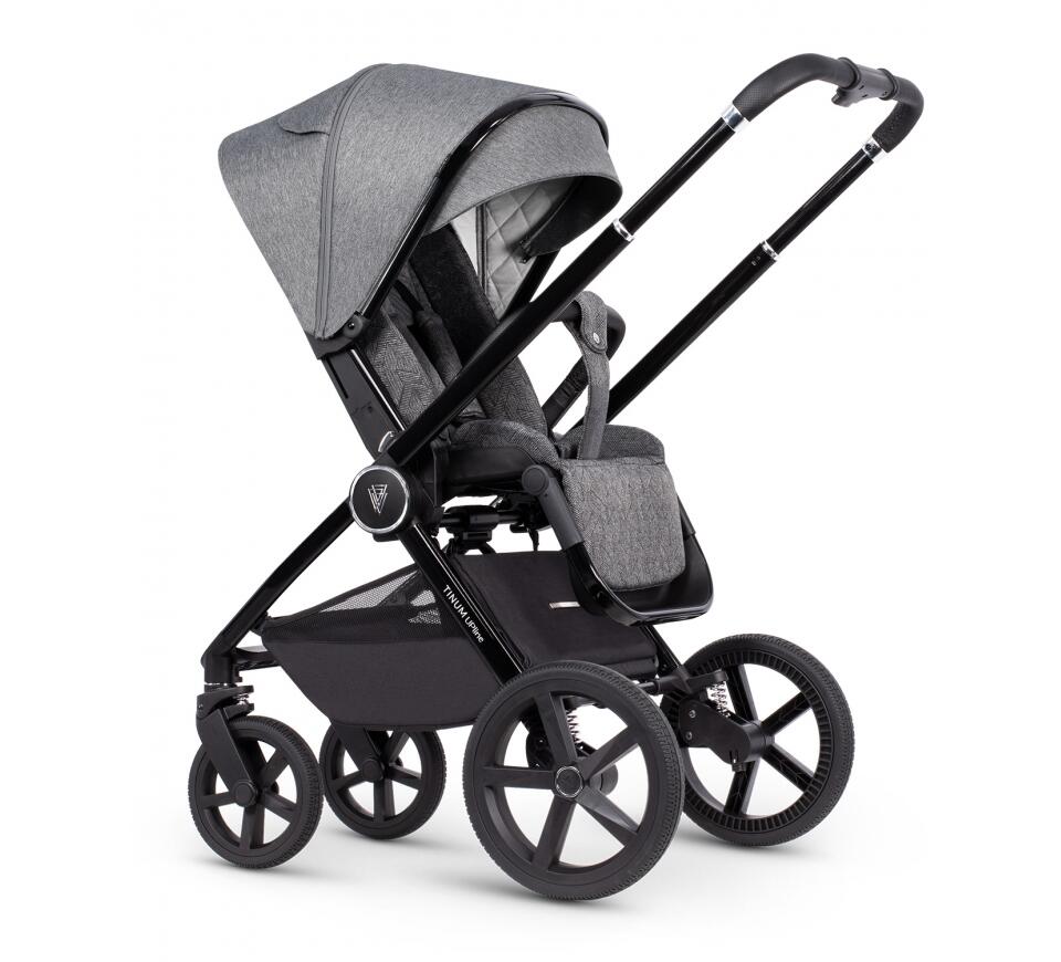 Venicci Tinum Upline Slate Grey Pram 3 in 1 Bundle  Venicci   