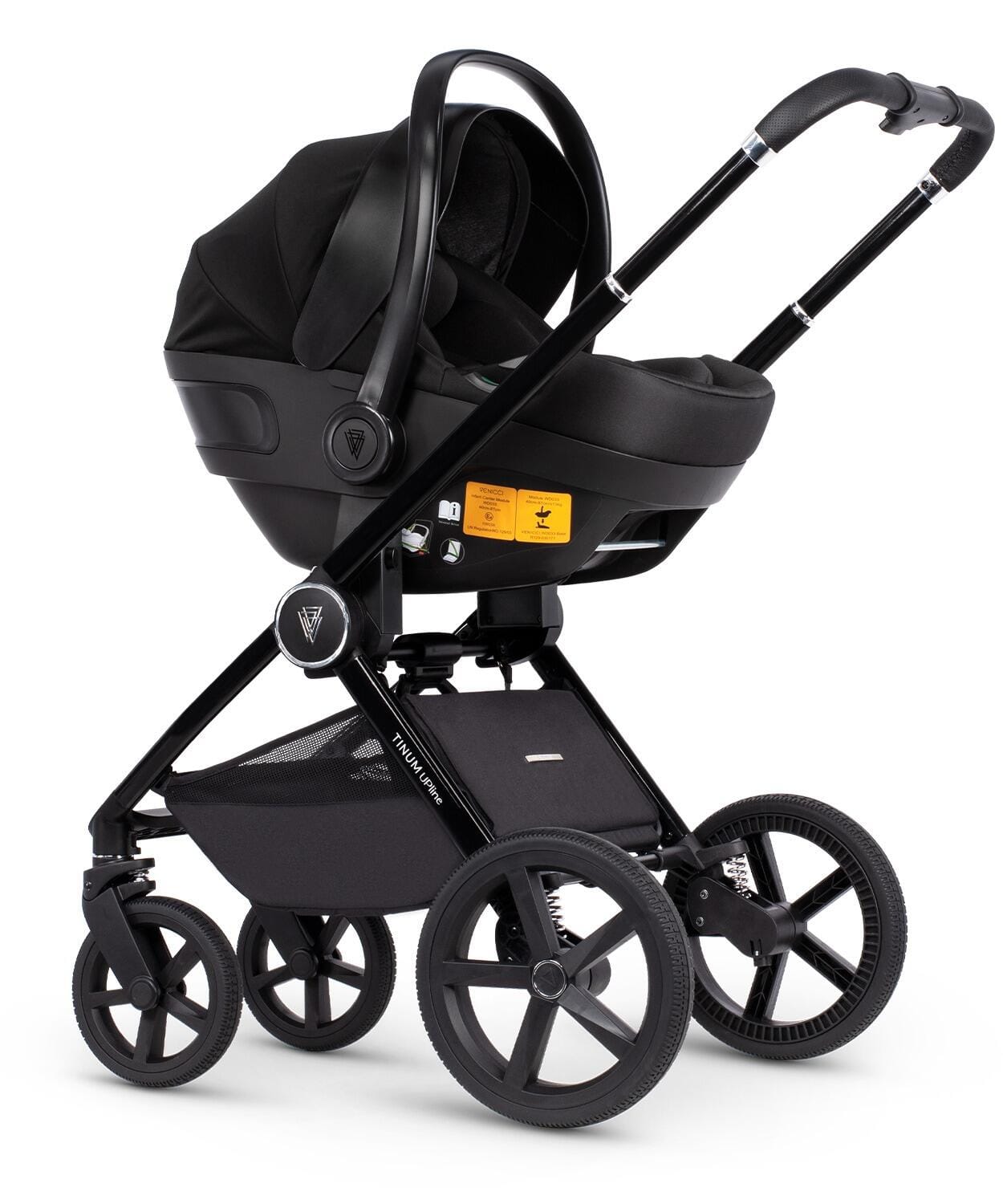 Venicci Tinum Upline Slate Grey Pram 3 in 1 Bundle  Venicci   