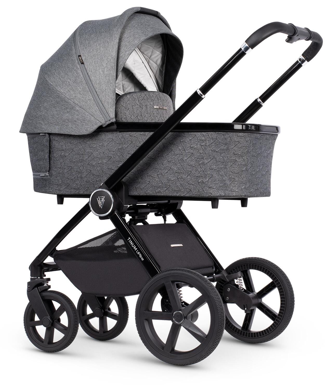 Venicci Tinum Upline Slate Grey Pram 3 in 1 Bundle + Isofix Base  Venicci   