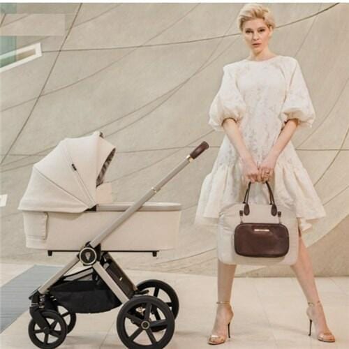 Venicci Tinum Upline Stone Beige Pram 2 in 1 Bundle  Venicci   