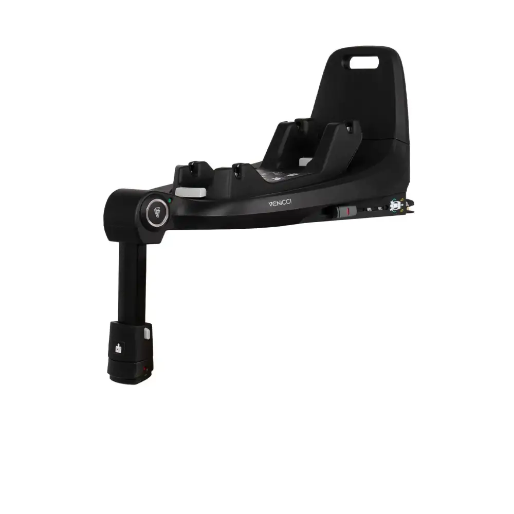 Venicci Upline 2 All Black Pram 3 in 1 + 360 Tiago Beige Isofix Bundle Venicci