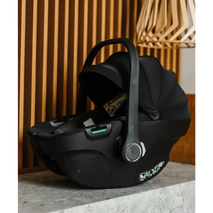 Venicci Upline 2 All Black Pram 3 in 1 + 360 Tiago Black Isofix Bundle Venicci