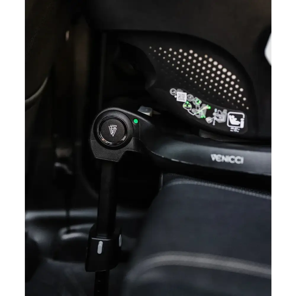 Venicci Upline 2 All Black Pram 3 in 1 + 360 Tiago Black Isofix Bundle Venicci