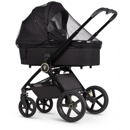 Venicci Upline 2 All Black Pram 3 in 1 + 360 Tiago Black Isofix Bundle Venicci