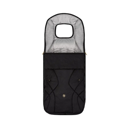 Venicci Upline 2 All Black Pram 3 in 1 + Tiago Beige Car Seat Venicci