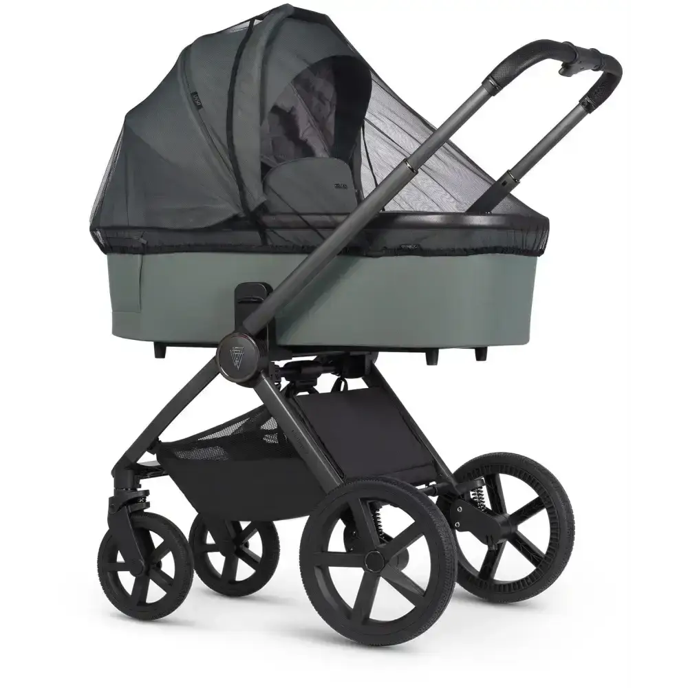 Venicci Upline 2 Aloe Pram 3 in 1 + 360 Tiago Black Isofix Bundle Venicci