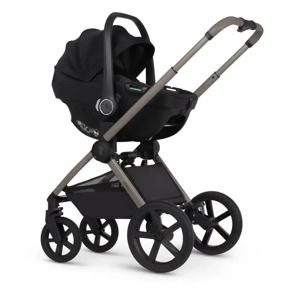 Venicci Upline 2 Aloe Pram 3 in 1 + 360 Tiago Black Isofix Bundle Venicci